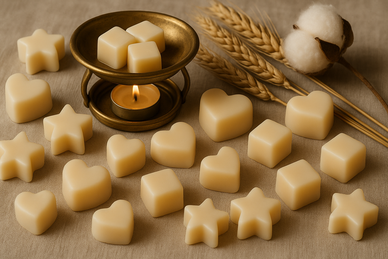 cream colored wax melts